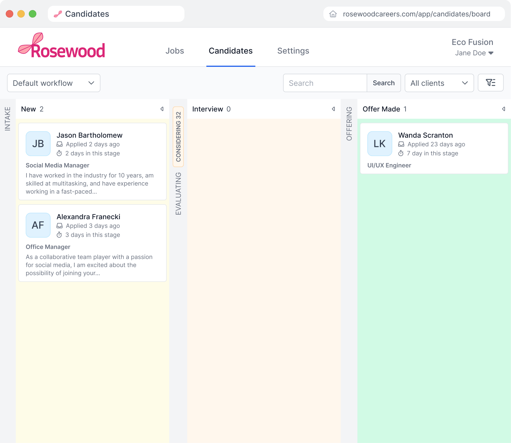 Portal inside the app